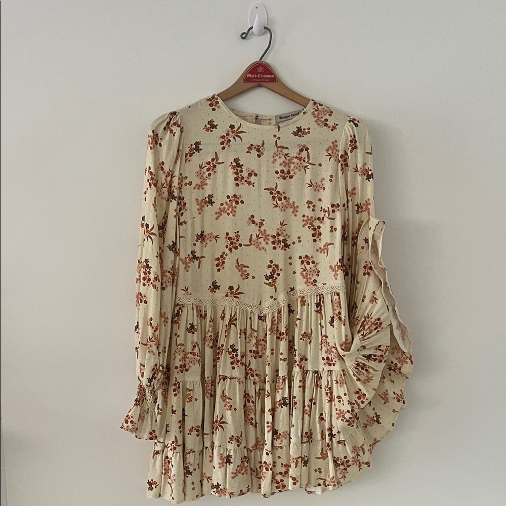 Elegant Floral Long Sleeve Dress